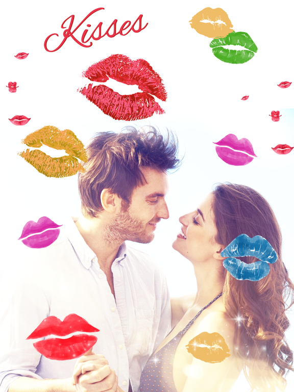 Lipstick Kiss Stickers iPad screenshot 4 - Stickers app