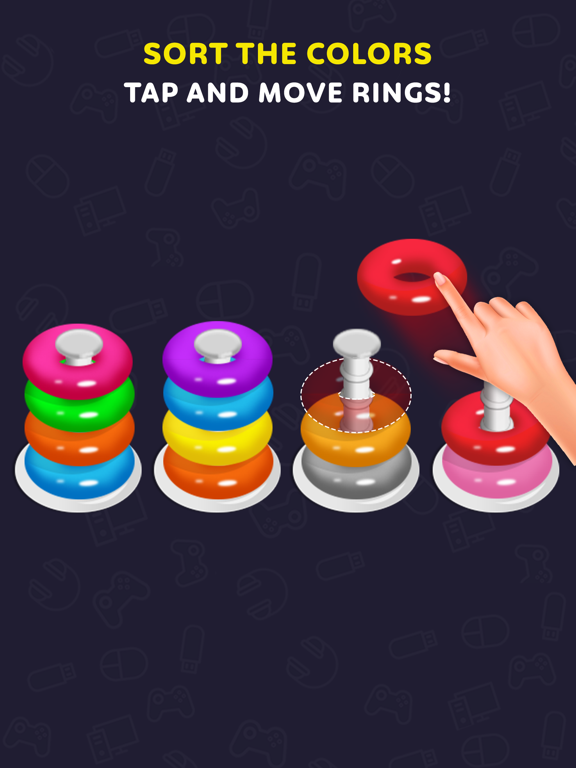 Screenshot #4 pour Color Hoop Stack Puzzle