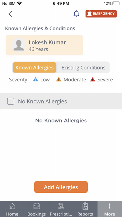 SPS MyHealth Screenshot