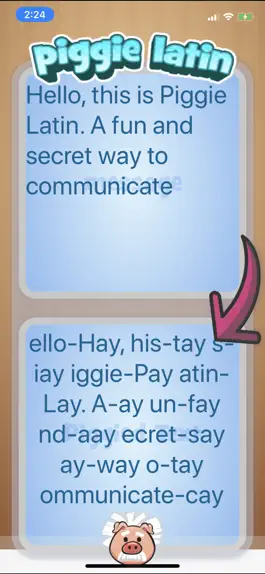 Game screenshot Piggie Latin apk
