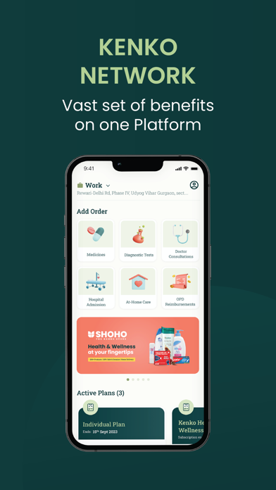 Kenko: All-in-One Health Plans Screenshot