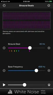 binaural beats generator + iphone screenshot 1
