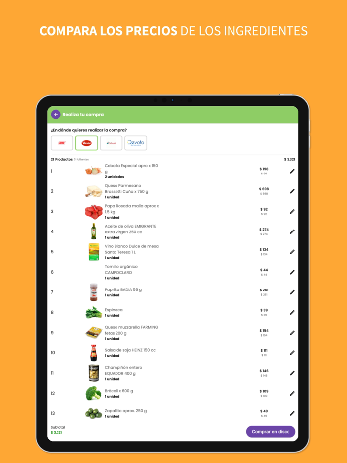Chef Digitales recetas cocina