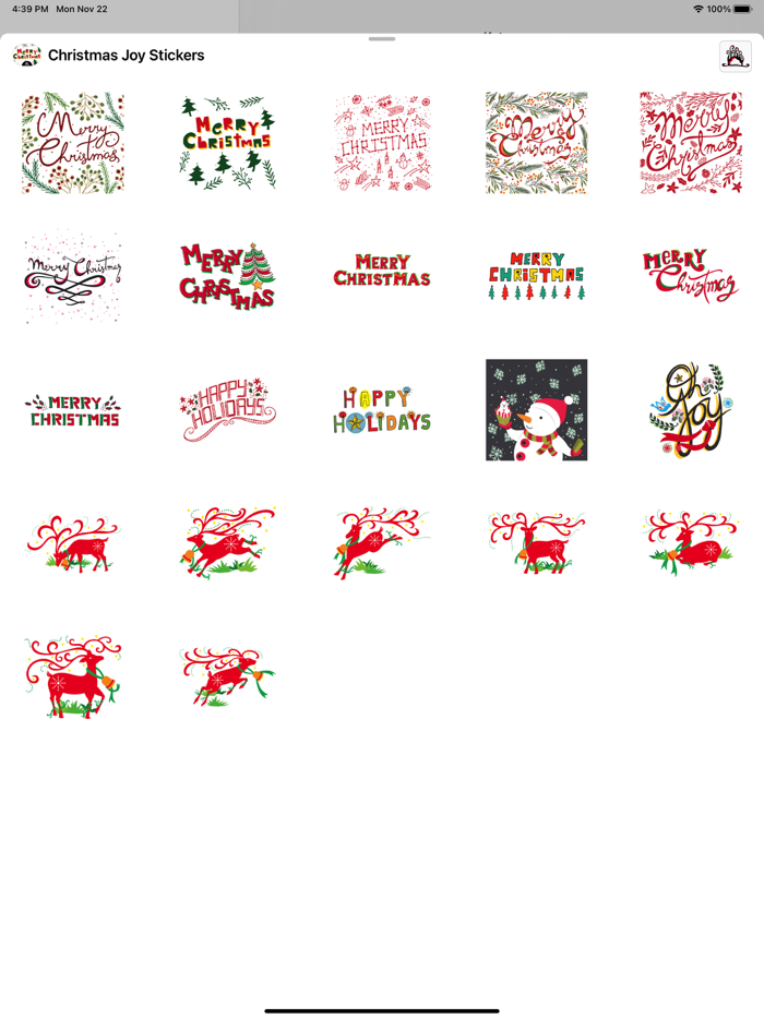 Christmas Joy Stickers