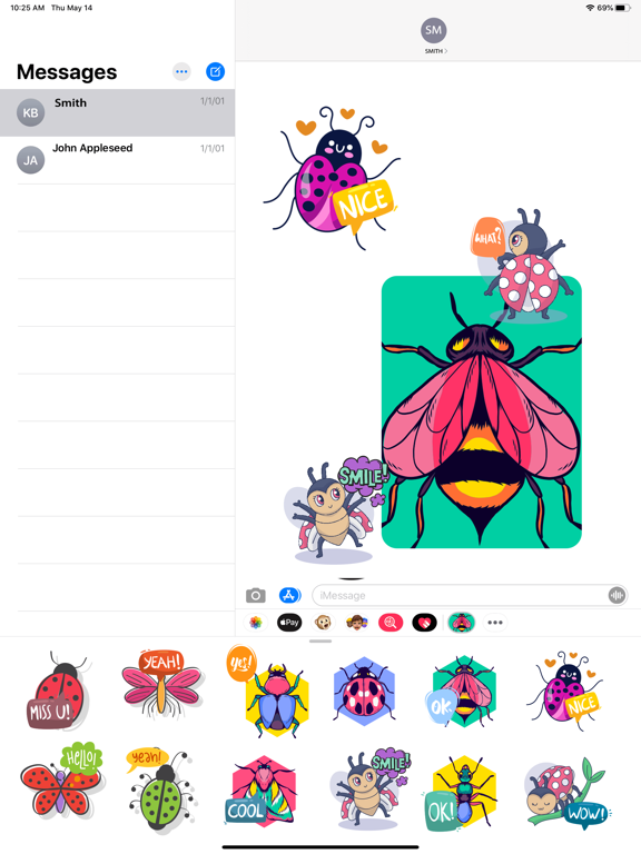 Screenshot #5 pour Ladybug Beetle Stickers