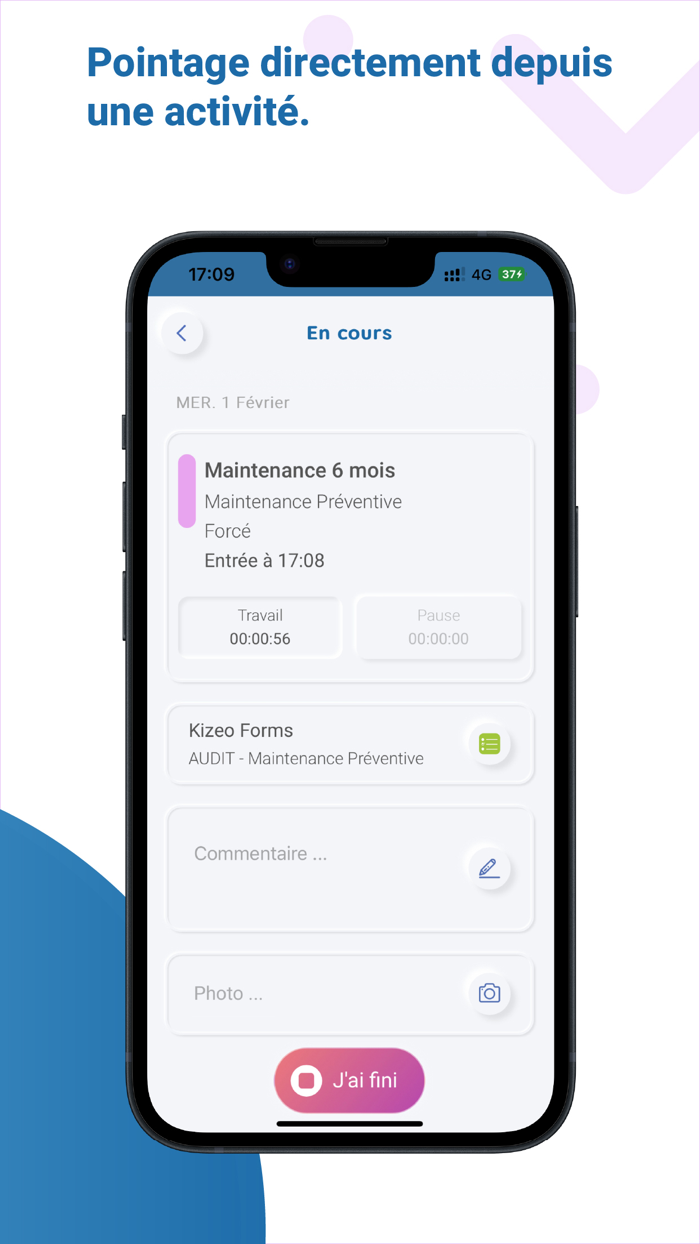 Kizeo Tempo - Badgeuse mobile