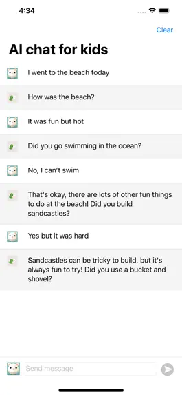 Game screenshot AI Chat For Kids apk