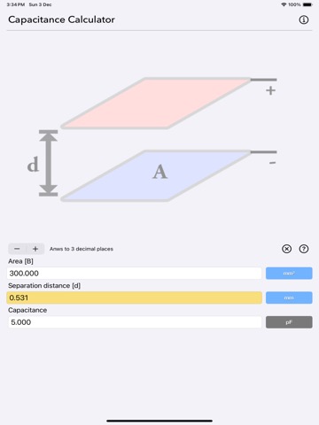 Capacitance Calculatorのおすすめ画像1