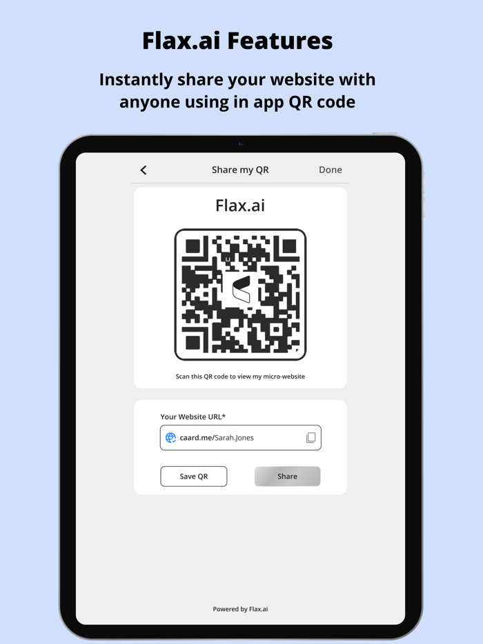 Flax.ai Mini Website Builder