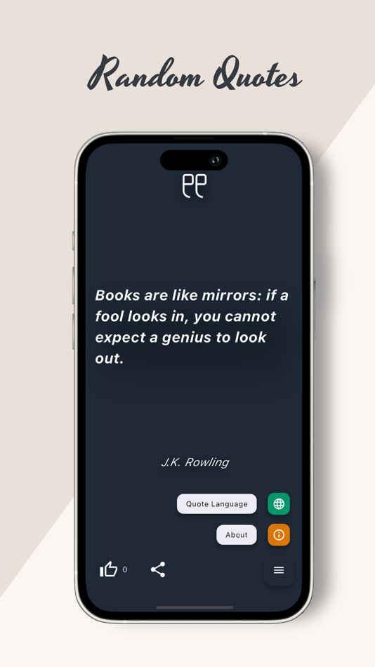 #1. RandomQuotes - Like,Save,Share (iOS) بواسطة: Osman Koc