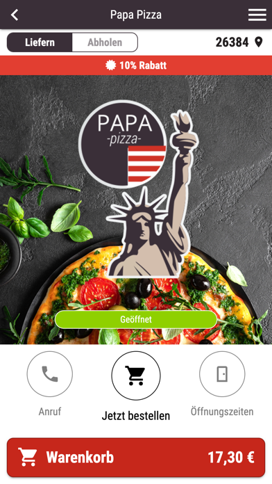Papa Pizza Wilhelmshaven Screenshot