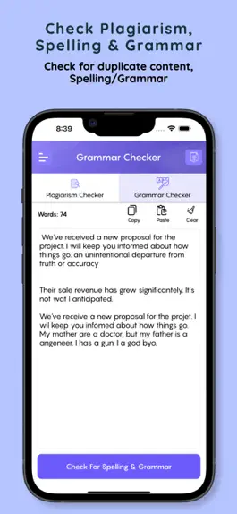 Game screenshot Anti-Plagiarism Grammar Check hack
