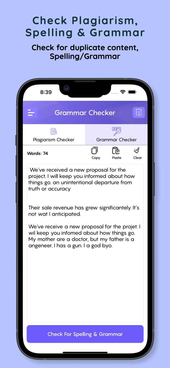 Anti-Plagiarism Grammar Check screenshot 3