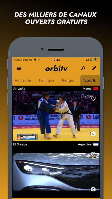Screenshot #1 pour Orbitv: France & Monde TV