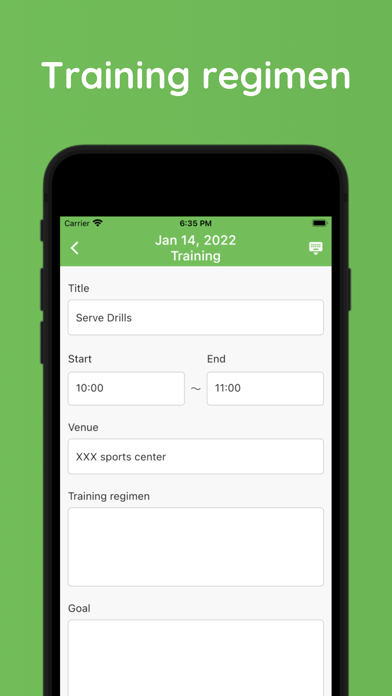 Tennis Schedule Planner Screenshot