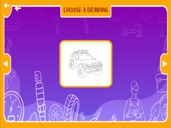 cars coloring and stickers