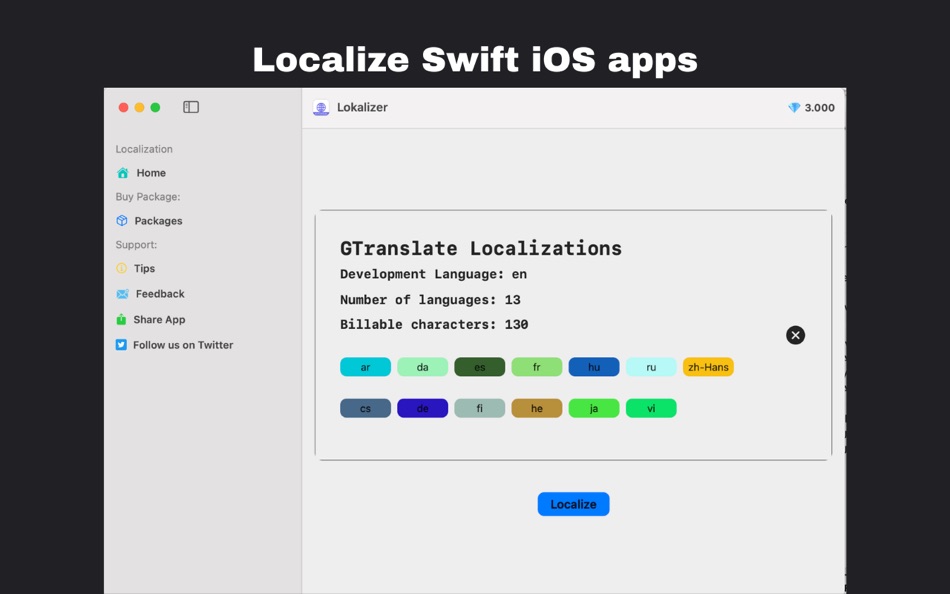 #1. Easy Localise (macOS) 由: Alex Gameli Heyman