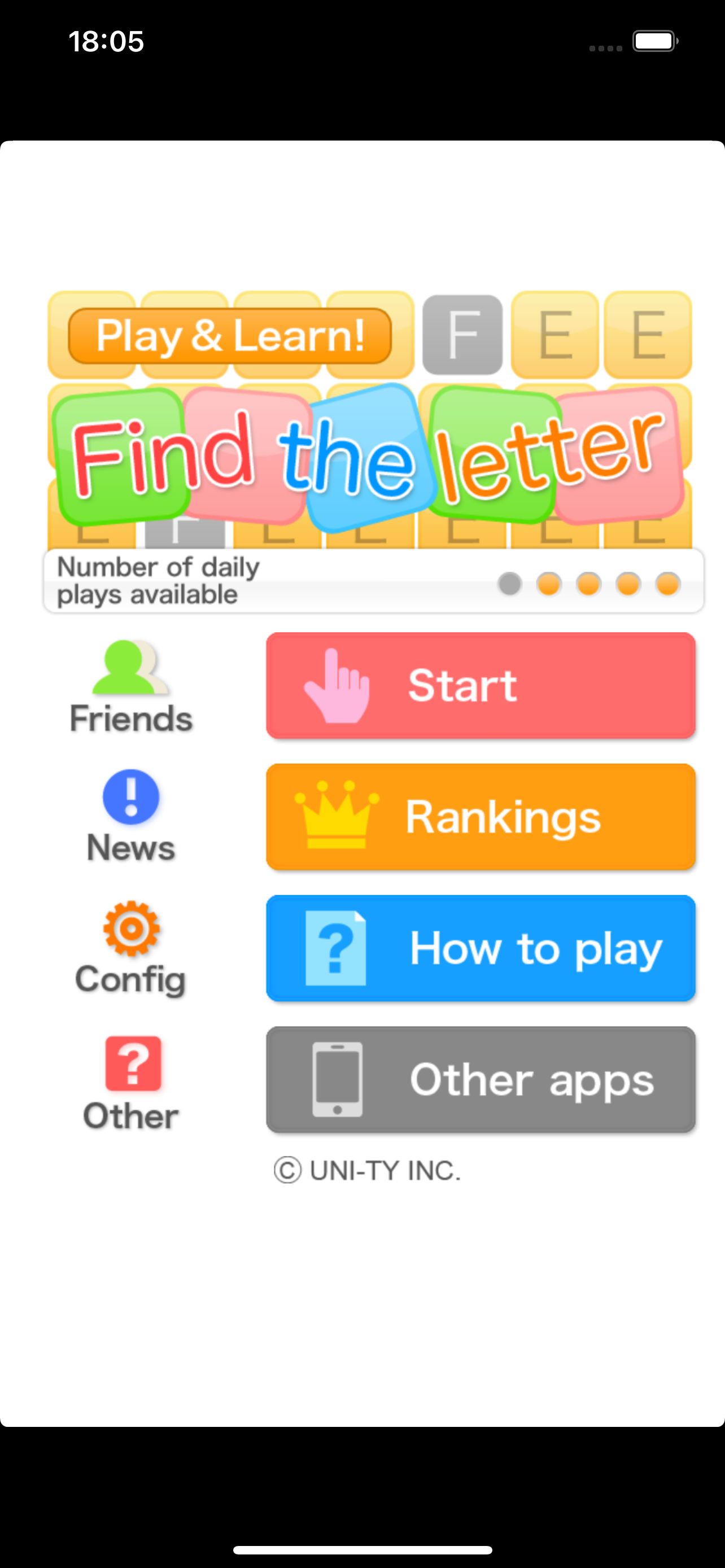 Find the letter (Play&Learn!)