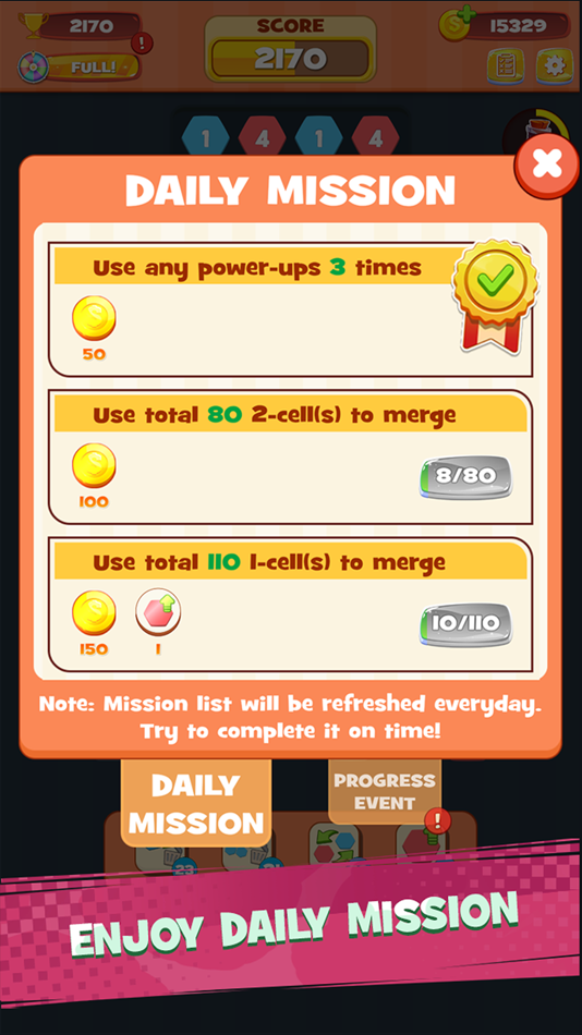 #6. Number Hexa Block - Merge Game (iOS) By: Thanh Nguyen