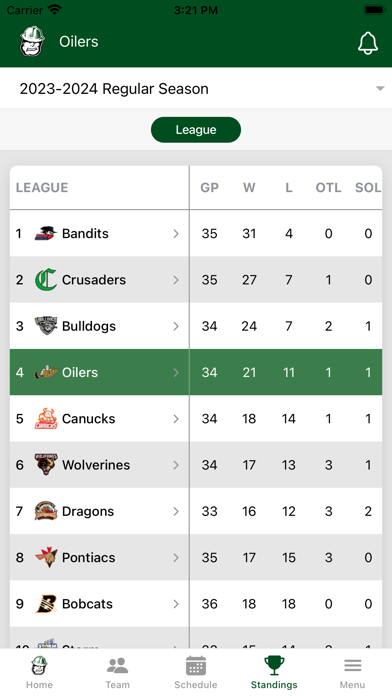 Okotoks Oilers Screenshot