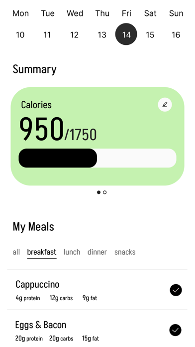 Nourish Fit Screenshot