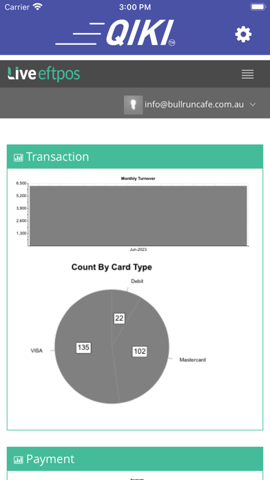 QIKI Pay Reports Screenshot