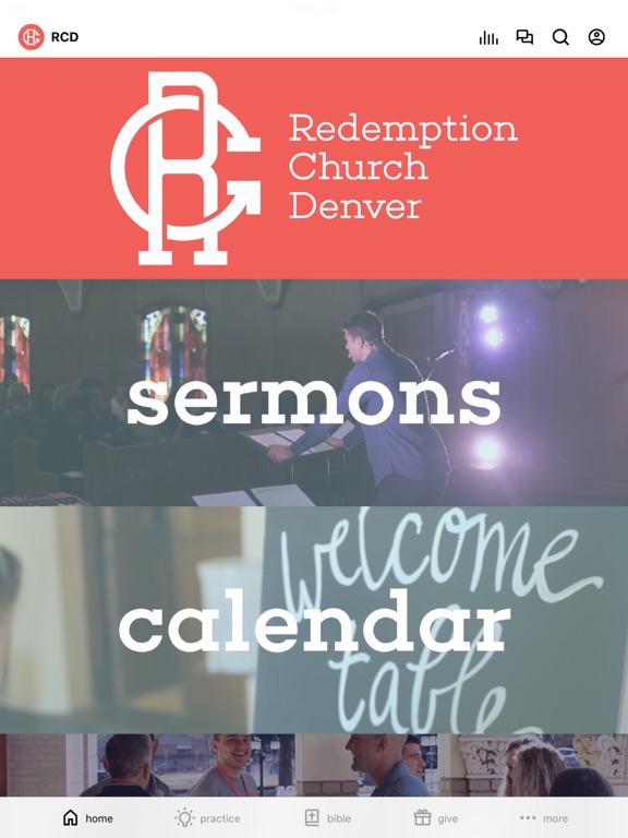 Redemption Church Denver iPad screenshot 1 - Lifestyle app