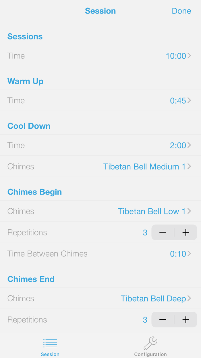 Simple Zazen Meditation Timer