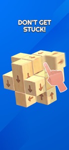 Tap 3D Wood Block Away screenshot #2 for iPhone