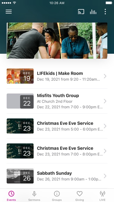 LIFE church app Screenshot