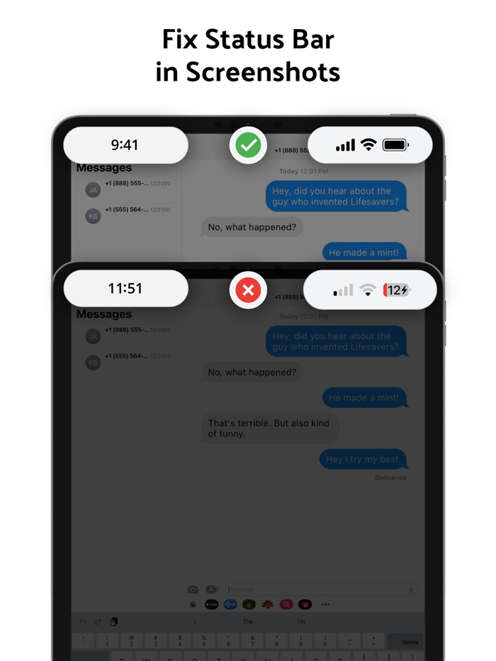 Status Bar - Screenshot Editor