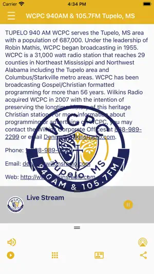 WCPC AM940 & FM105.7 Radio screenshot 4