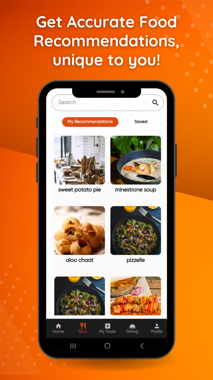 TasteDNA Food Recommendations