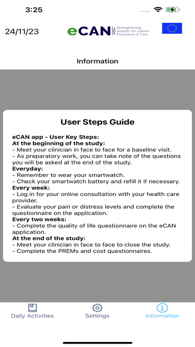 eCAN-Strenghtening eHealth Screenshot