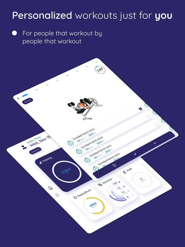 Workout plans and tracker adapt