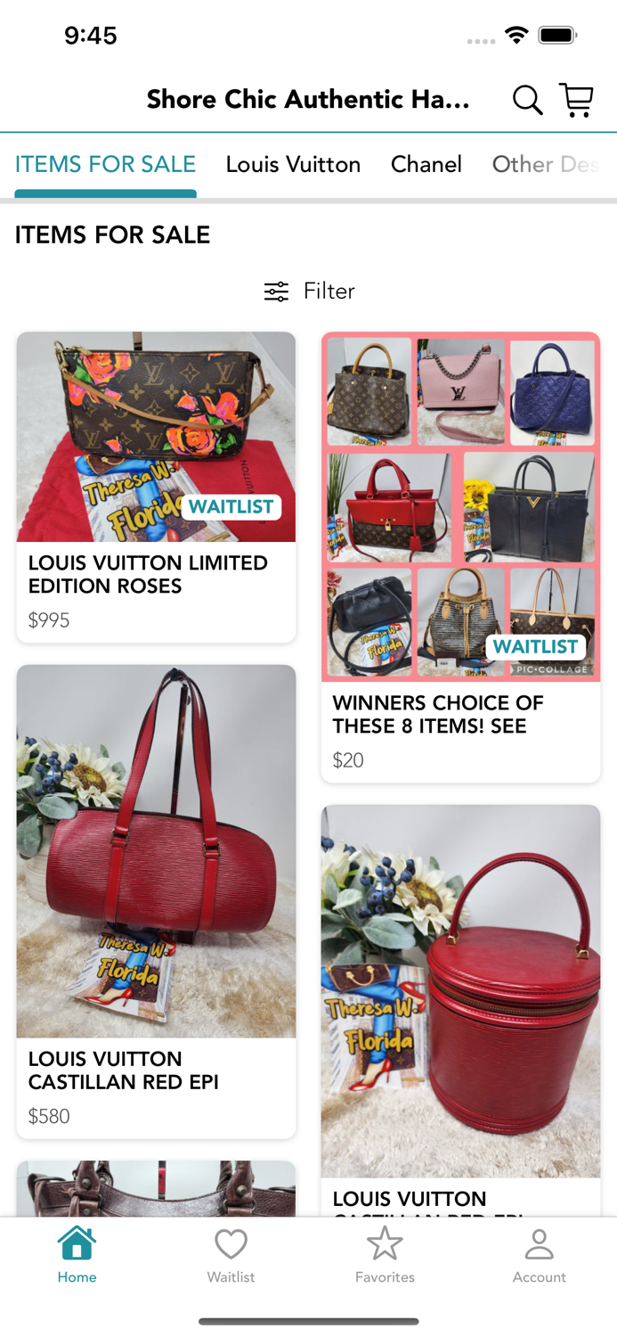 Shore Chic Authentic Handbags