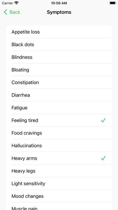 Migraine Headache Tracker Screenshot