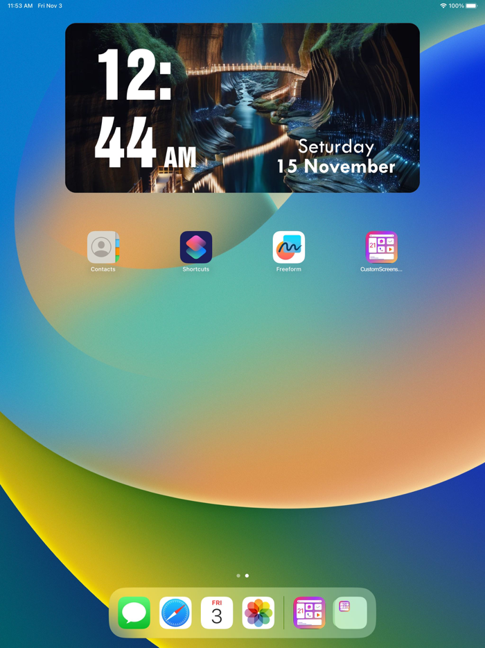 WidgetsCustom Screens and Icons