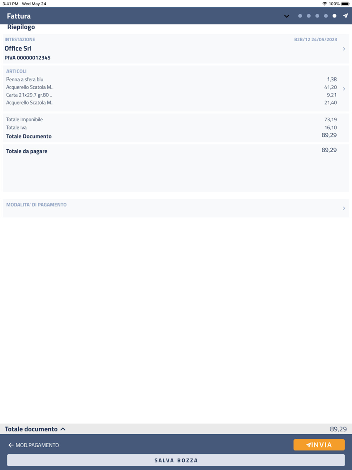 Express Fattura Self