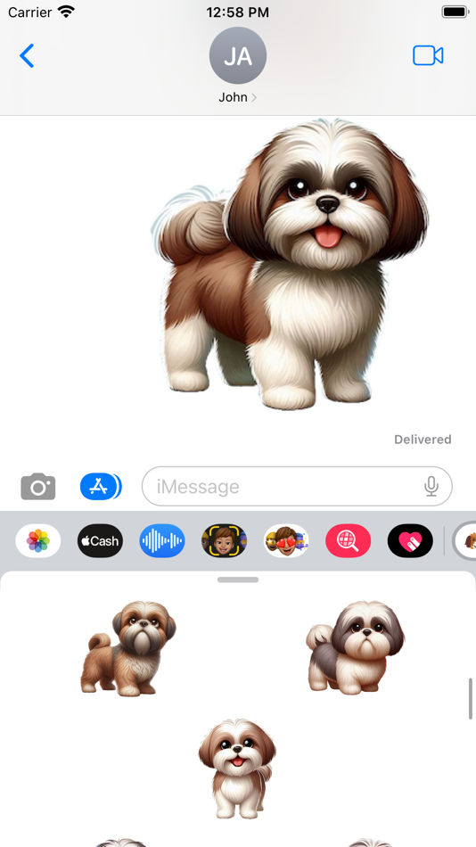 #5. Shih Tzu Stickers (iOS) 由: Paul Scott