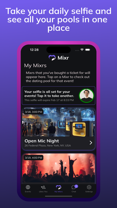 Mixr - Event Dating Pools Screenshot