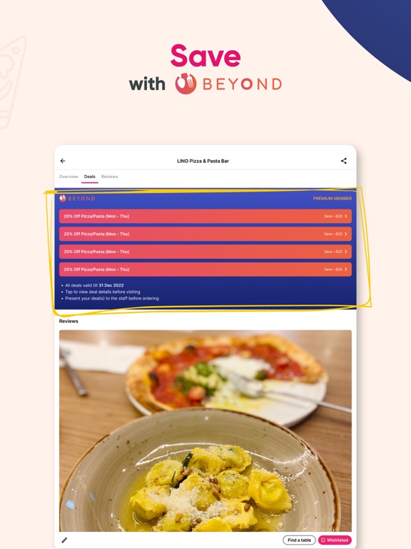 Burpple - Food Reviews & Deals iPad screenshot 5 - Food & Drink app