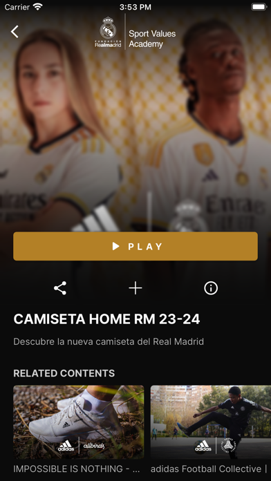 Fundación Real Madrid SVA TV Screenshot