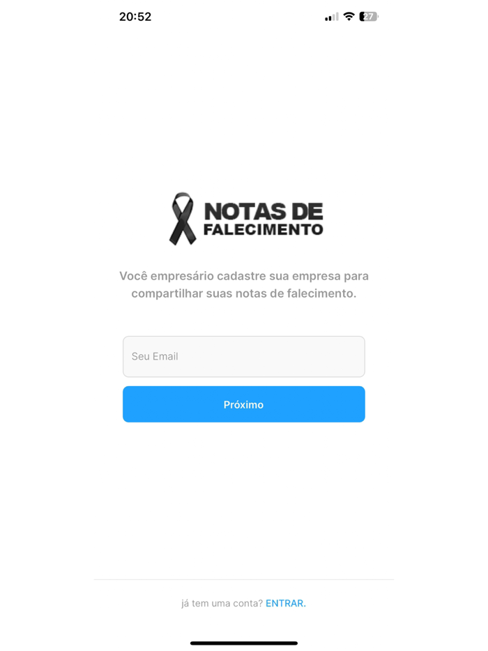 Notas de falecimentos