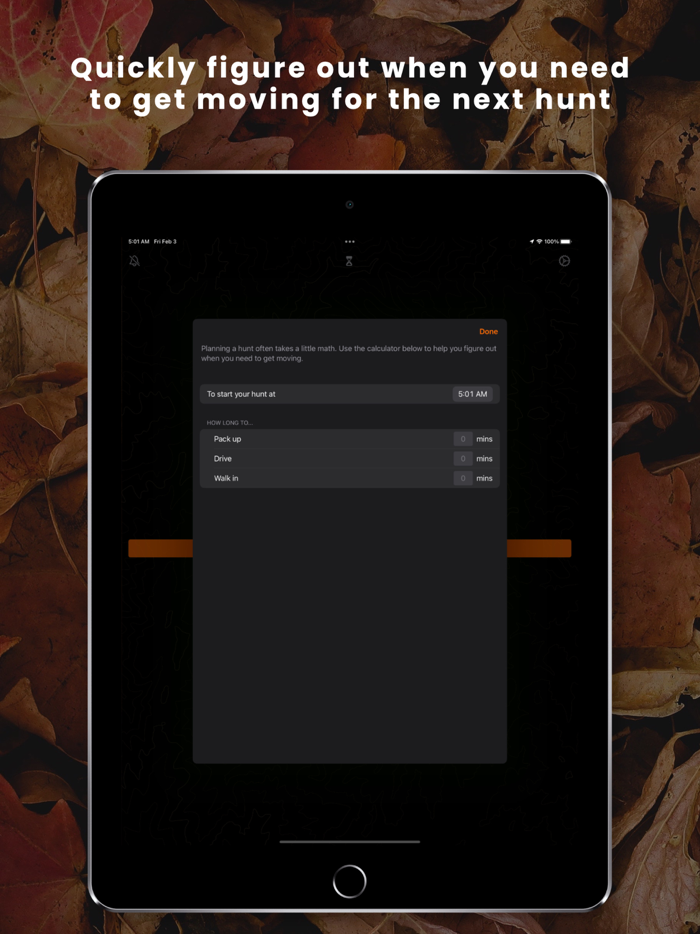 Shooting Light Hunt Clock