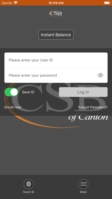 CSB of Canton Mobile App Screenshot
