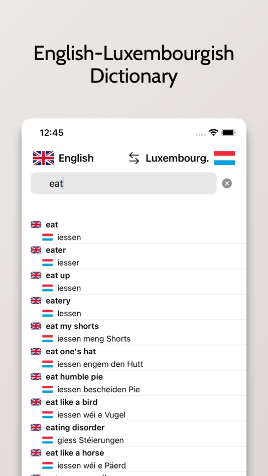 #1. Luxembourgish-Eng Dictionary (iOS) Podle: FB PUBLISHING LLC