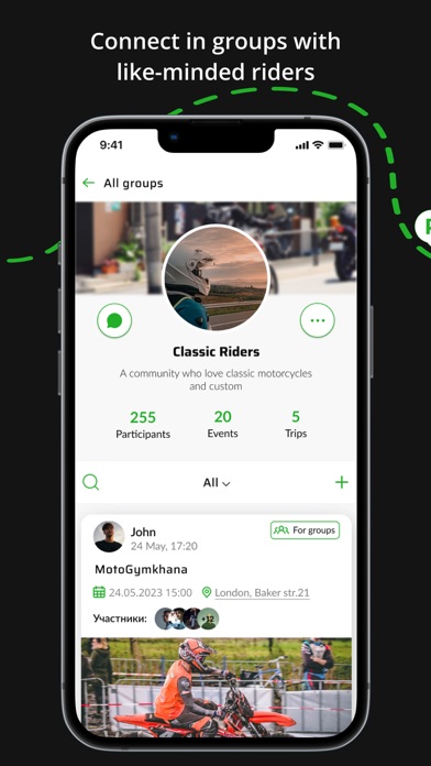 MOTOSPOT Motorcycle Social App Screenshot