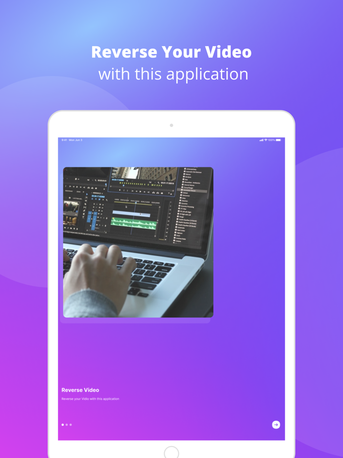 Reverse video clip editor