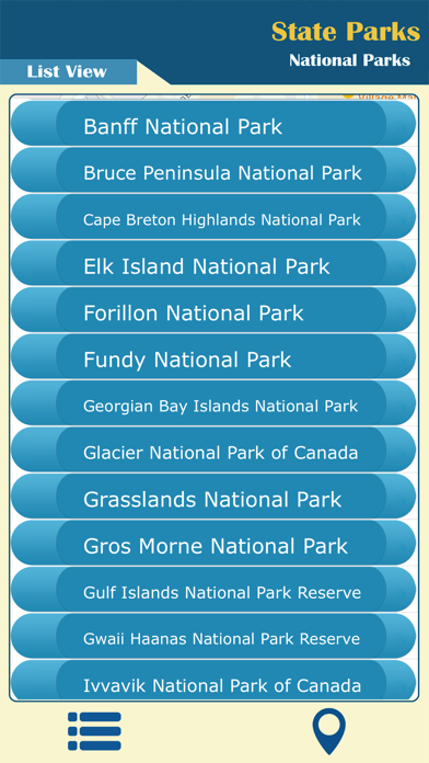 Canada -State & National Parks Screenshot
